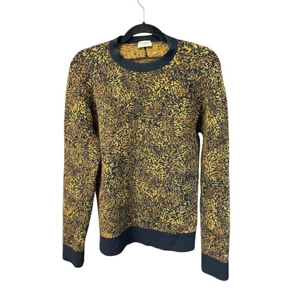 Saint Laurent Men's leopard jacquard jumper Wool Alpaca Size Medium $1560 - Picture 8 of 16